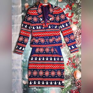 Holiday 2 piece Christmas Suit Women's Size 8. Opposuits Santababe Business Wear